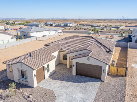 Harmony Floor Plan as seen from a drone above, front view
