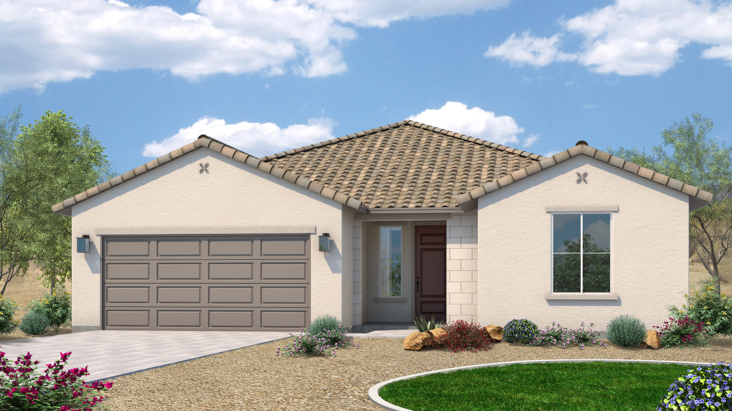 Poppy rendering of street view