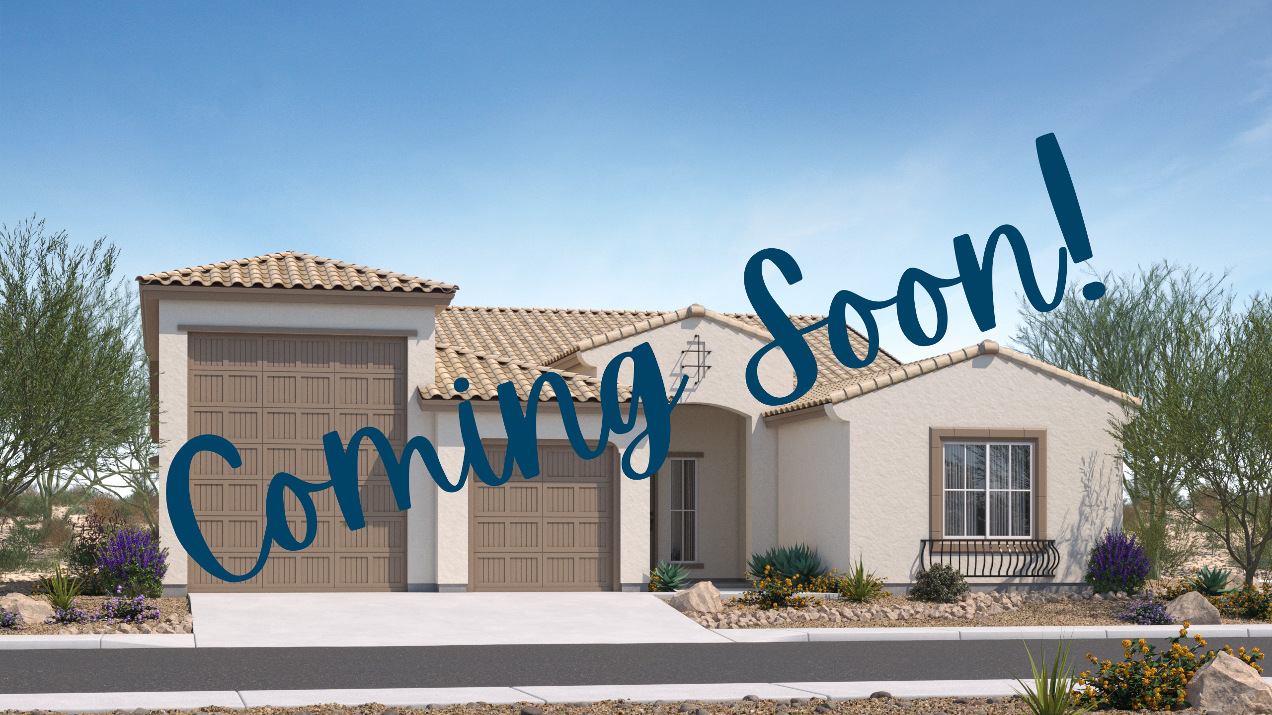 The Lavish RV Floorplan, Elevation A, Rendering with a "Coming Soon" banner