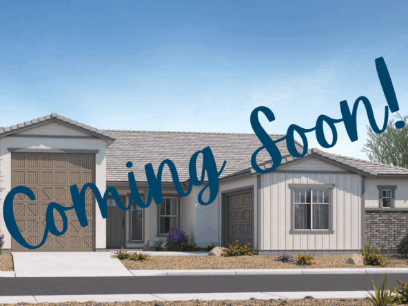 The Tranquility RV Floorplan, Elevation B, Rendering with a "Coming Soon" banner