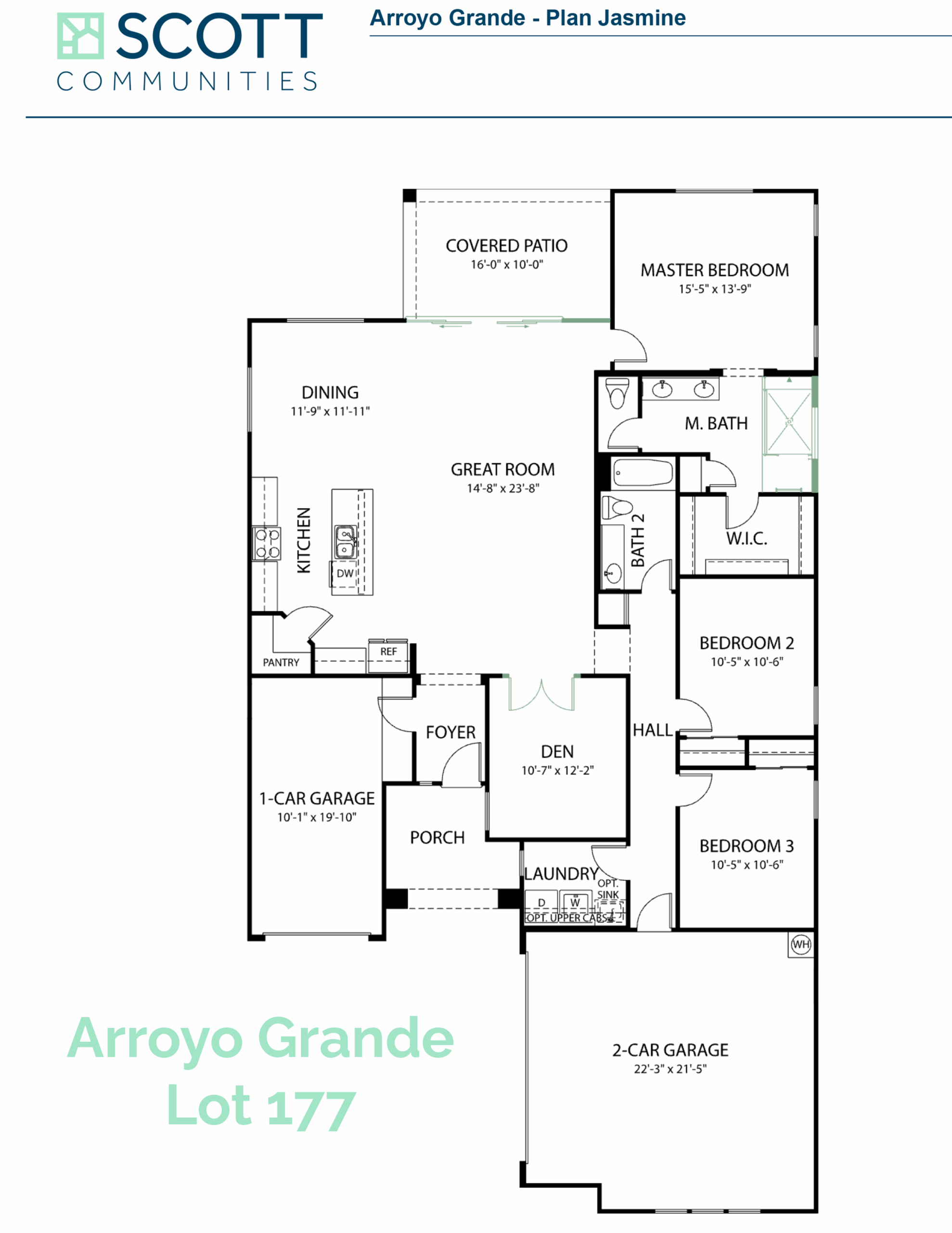 floor plan of available jasmine home