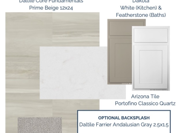 Interior finishes of the available Poppy home
