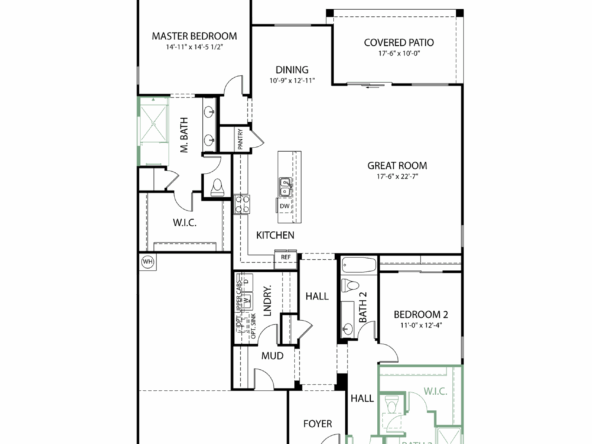floor plan of available Poppy home