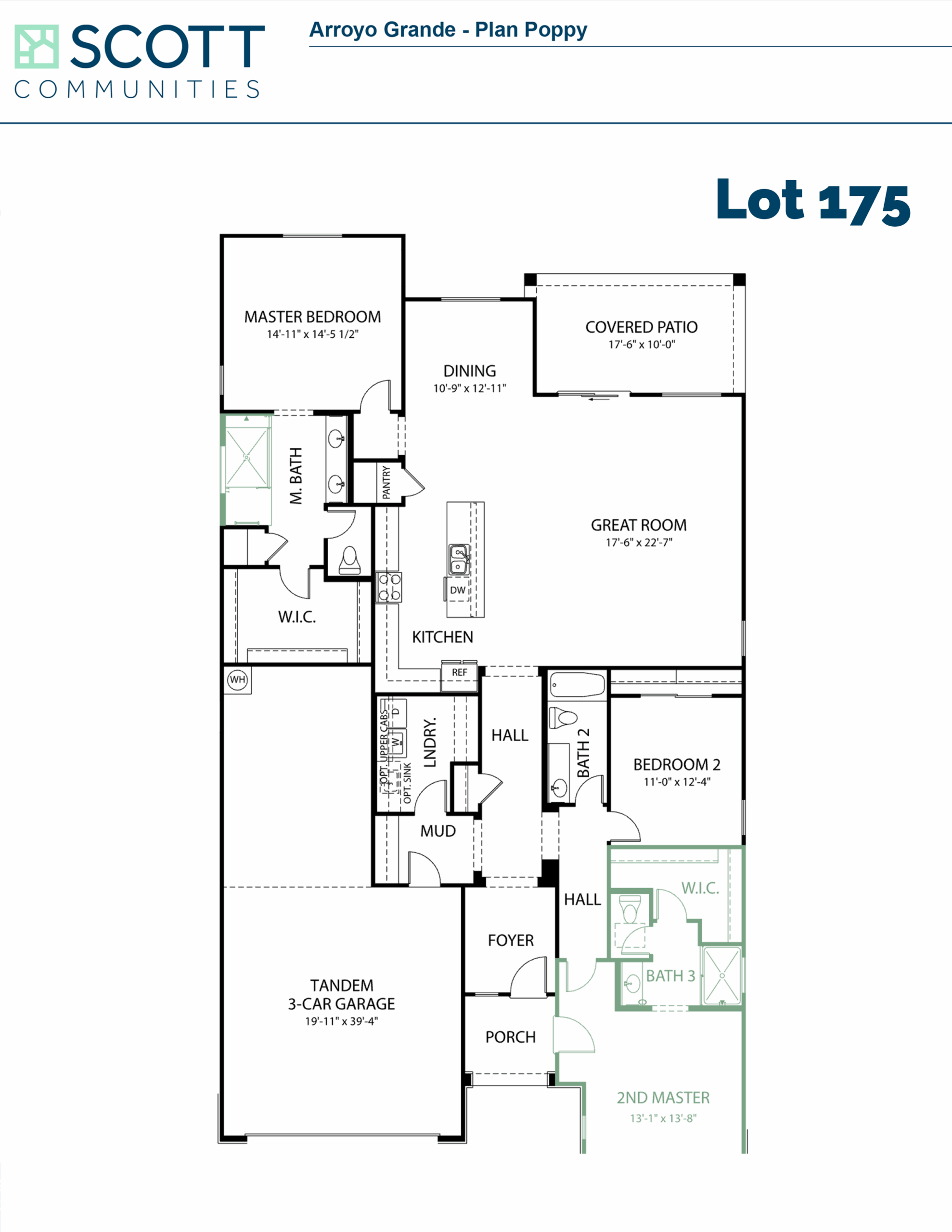 floor plan of available Poppy home