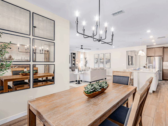 Poppy Model Home as seen from the dining space