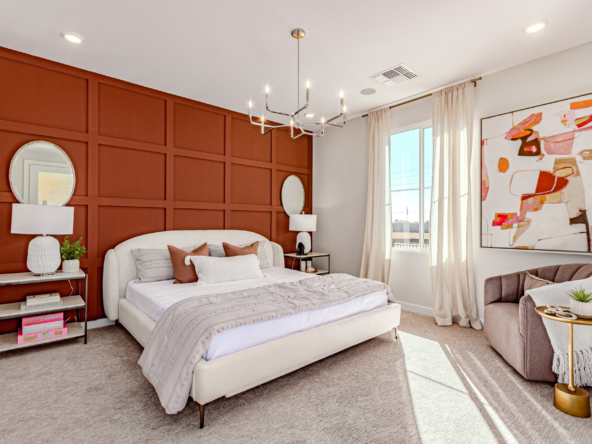 Poppy Model Home's 2nd Master Bedroom with private exit