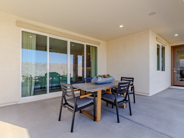 Poppy Model Home showcasing an oversized patio