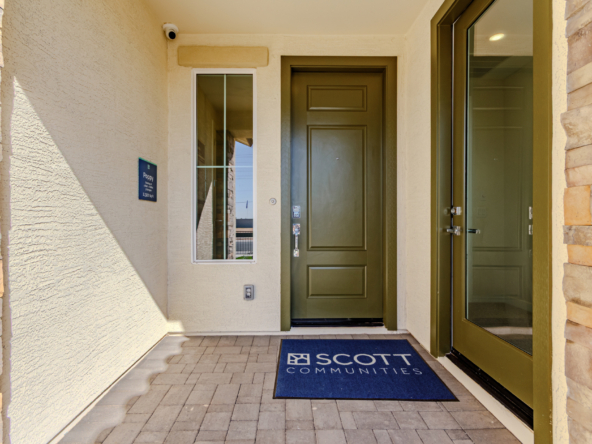 Poppy Model Home Entry Patio