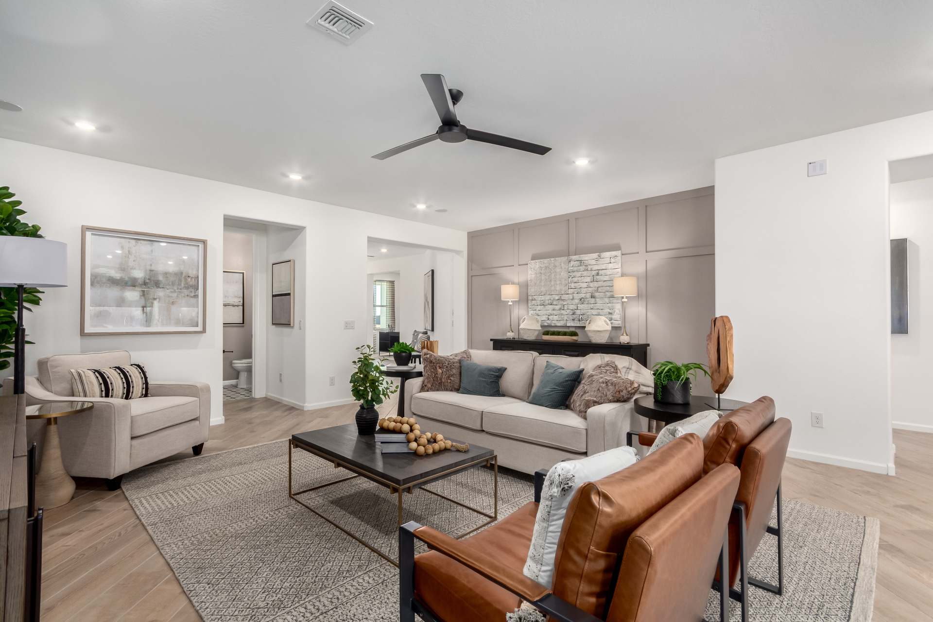 Journey model home great room view