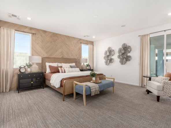 Journey model home master bedroom