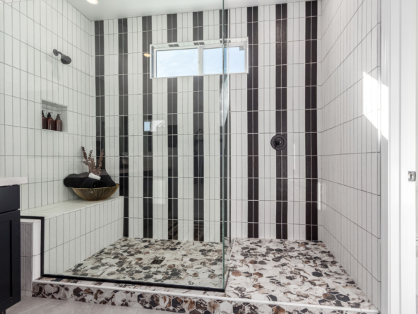 Journey model home walk in shower