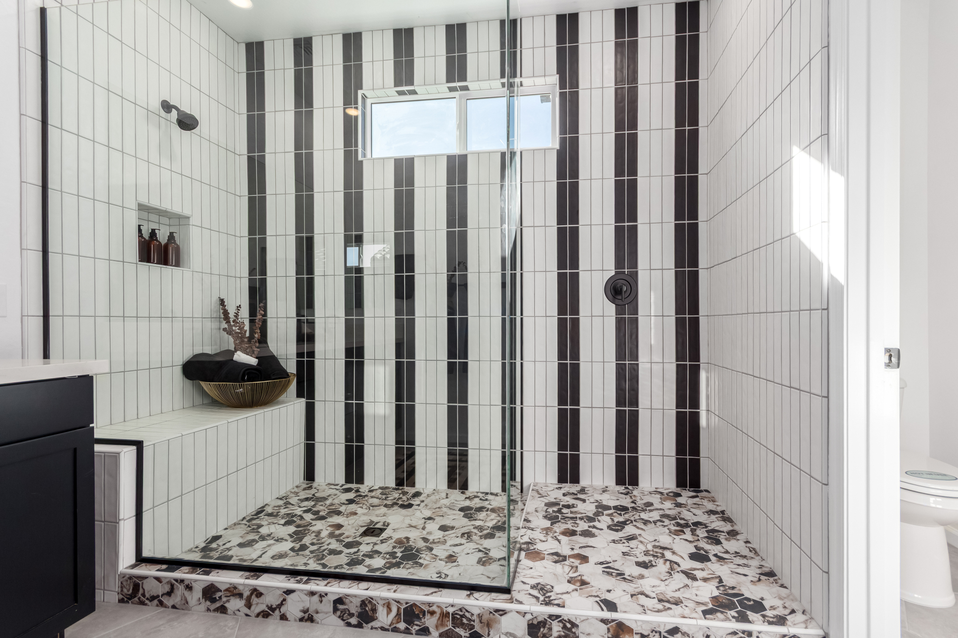 Journey model home walk in shower