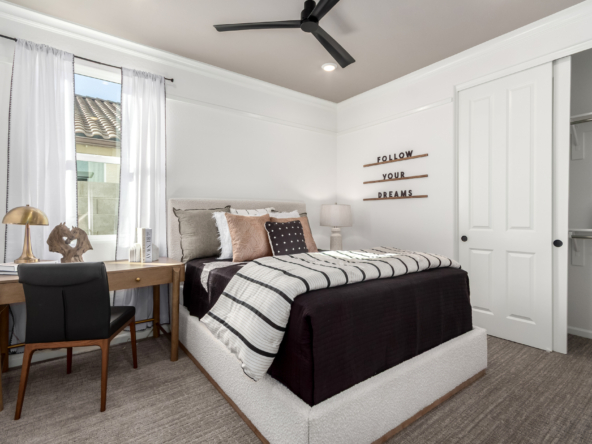 Journey secondary bedroom with a full sized bed