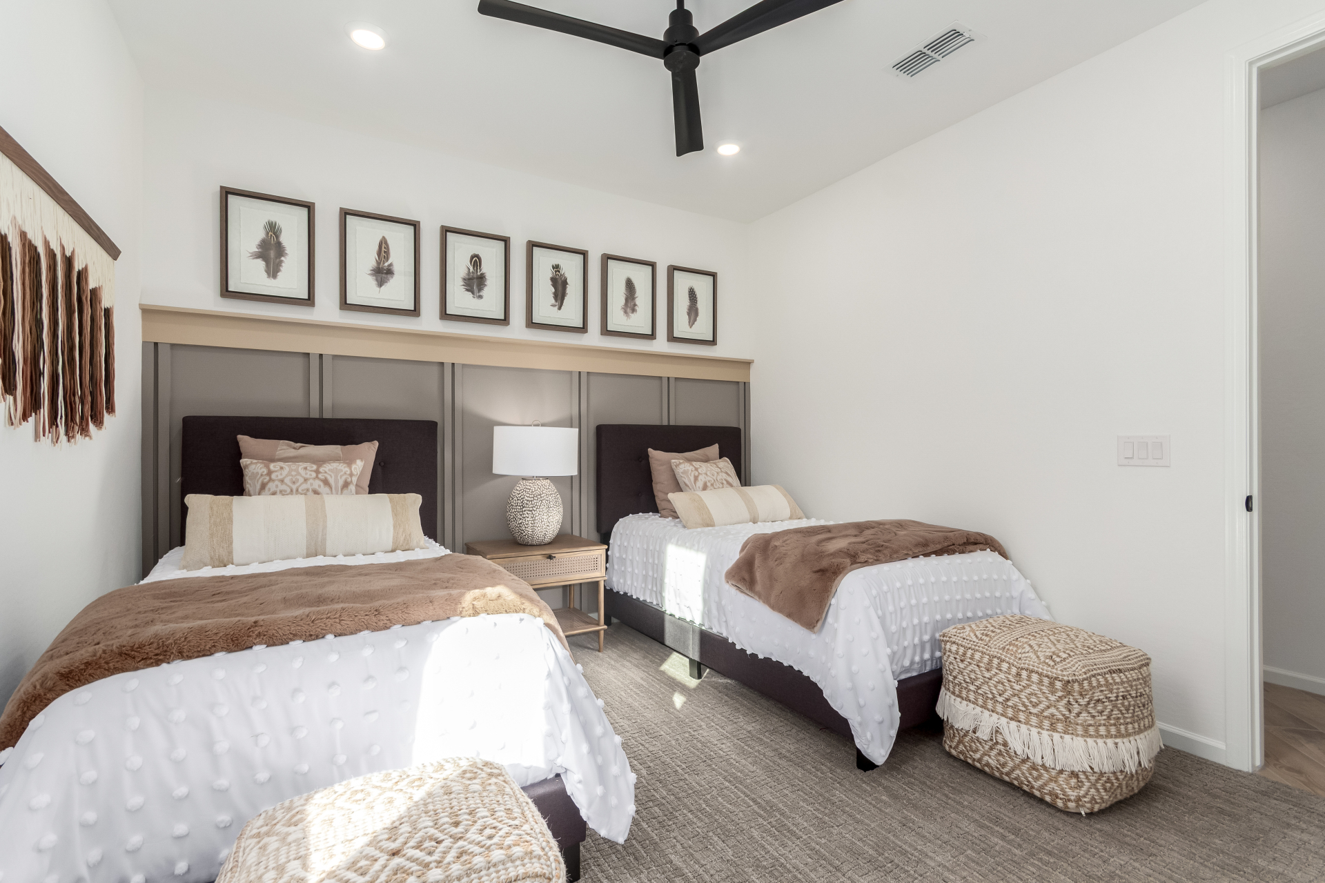 Journey model home with two single beds