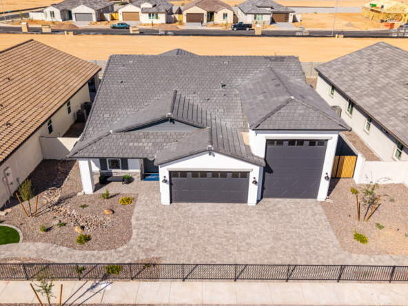 Journey model home as seen from a drone above