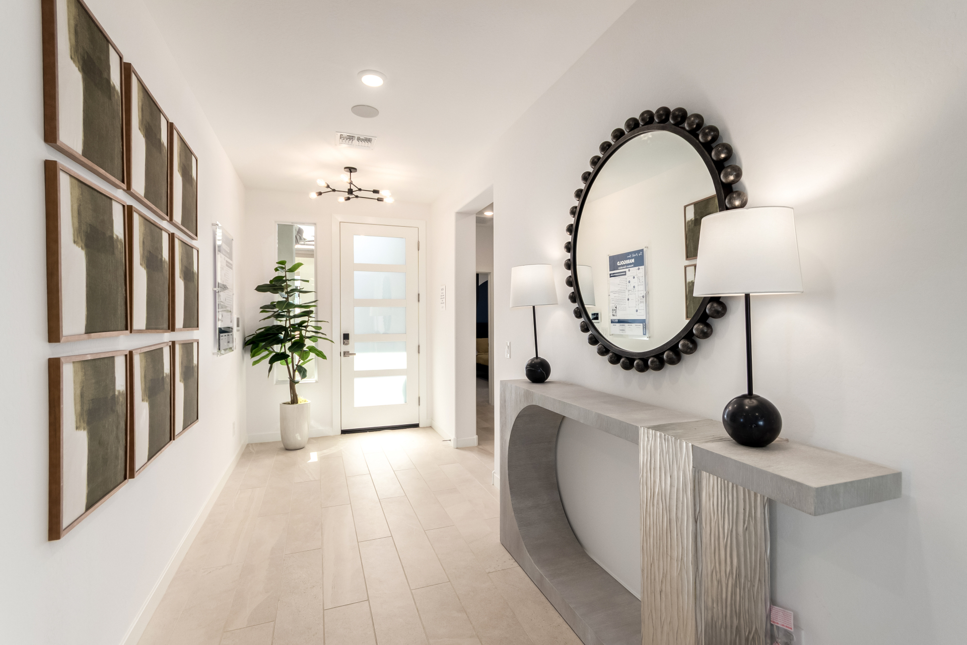 Marigold model home entry foyer