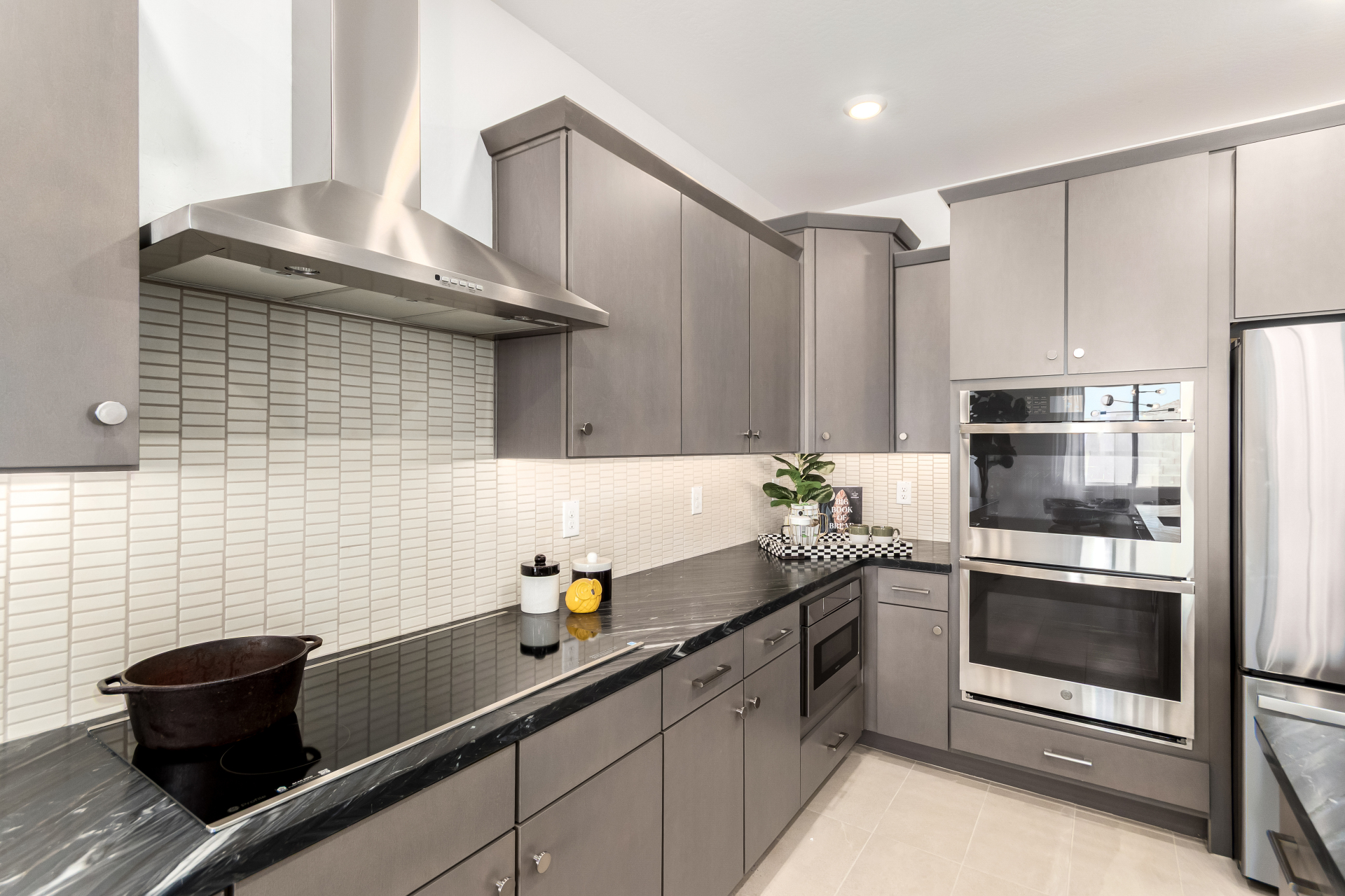 Marigold model home kitchen featuring gourmet kitchen appliances