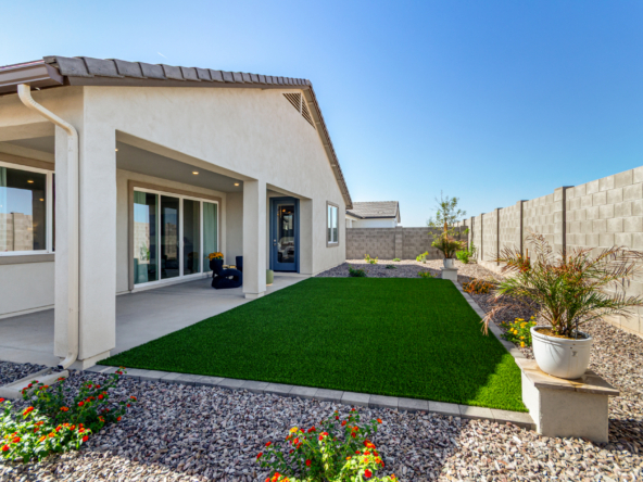 Marigold model home backyard