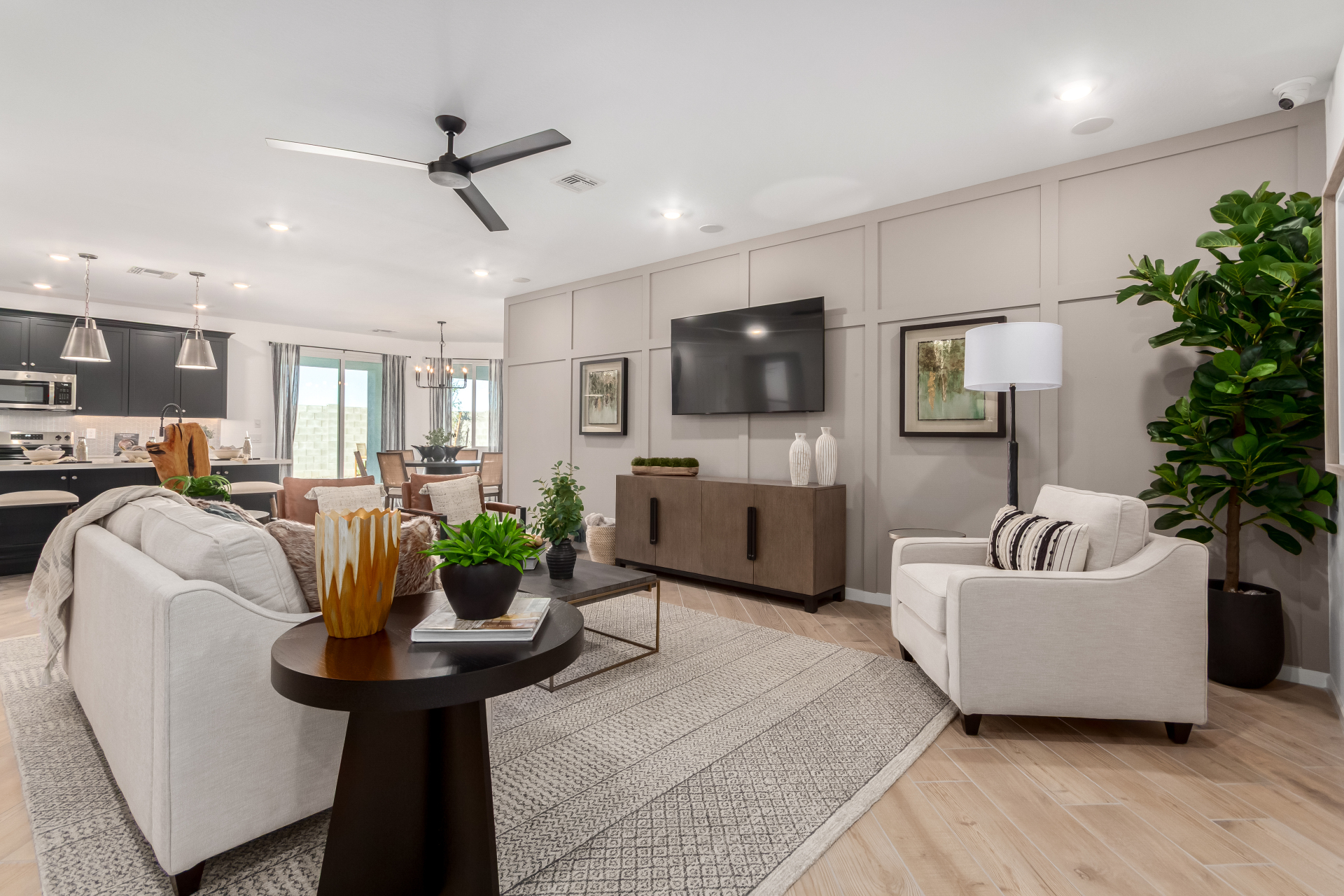 The Journey model home great room view