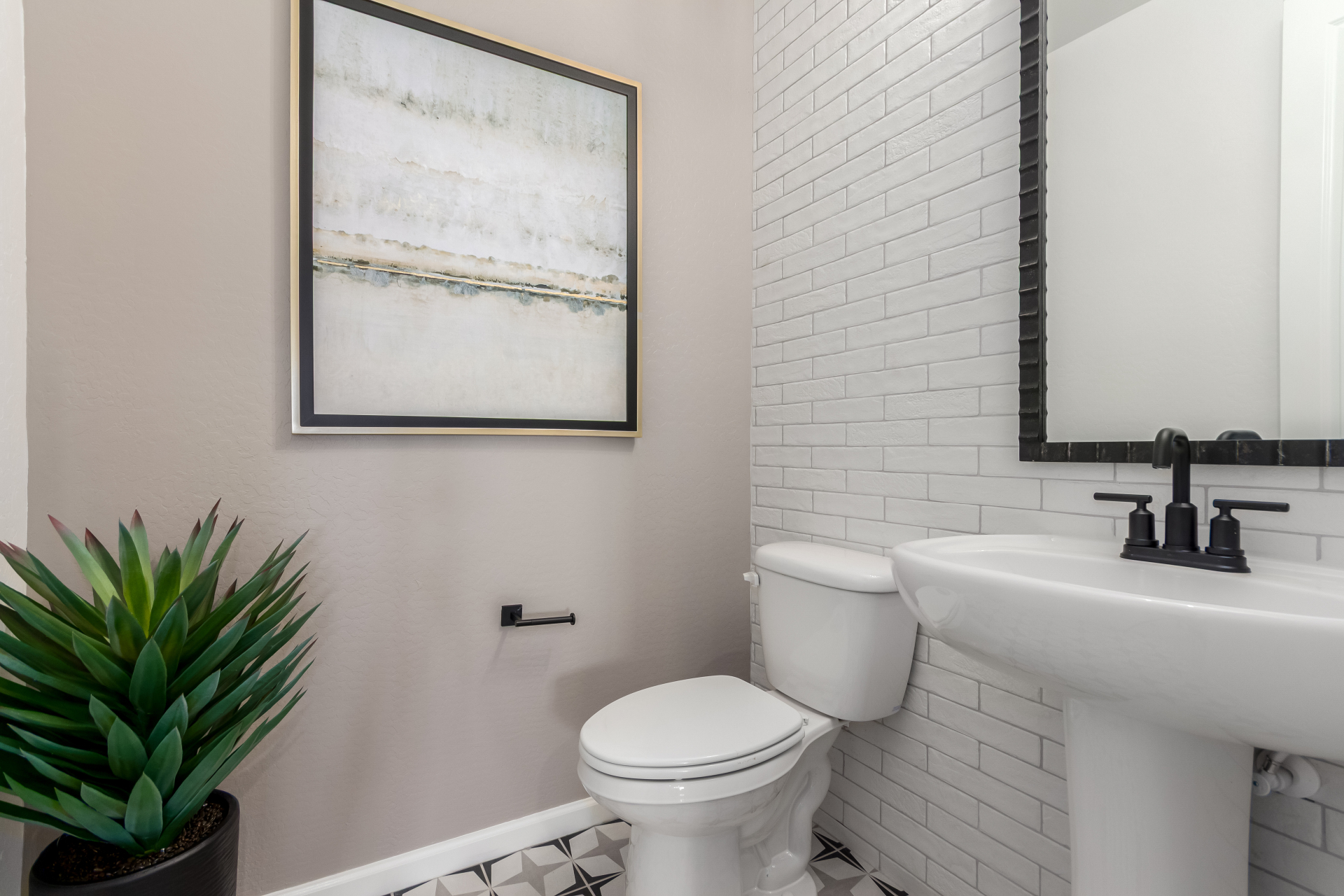 The Journey model home powder bath