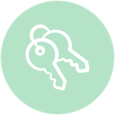 icon of house keys