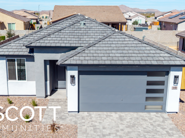 front of holly home as seen from a drone