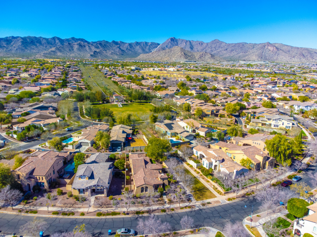 Goodyear, AZ as seen from a drone
