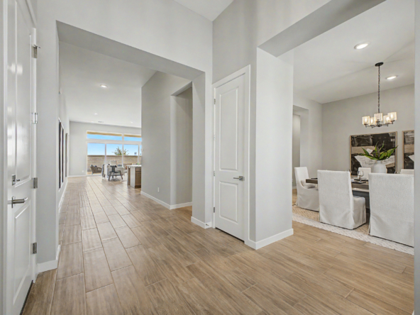 Tranquility RV Plan Foyer looking into great room