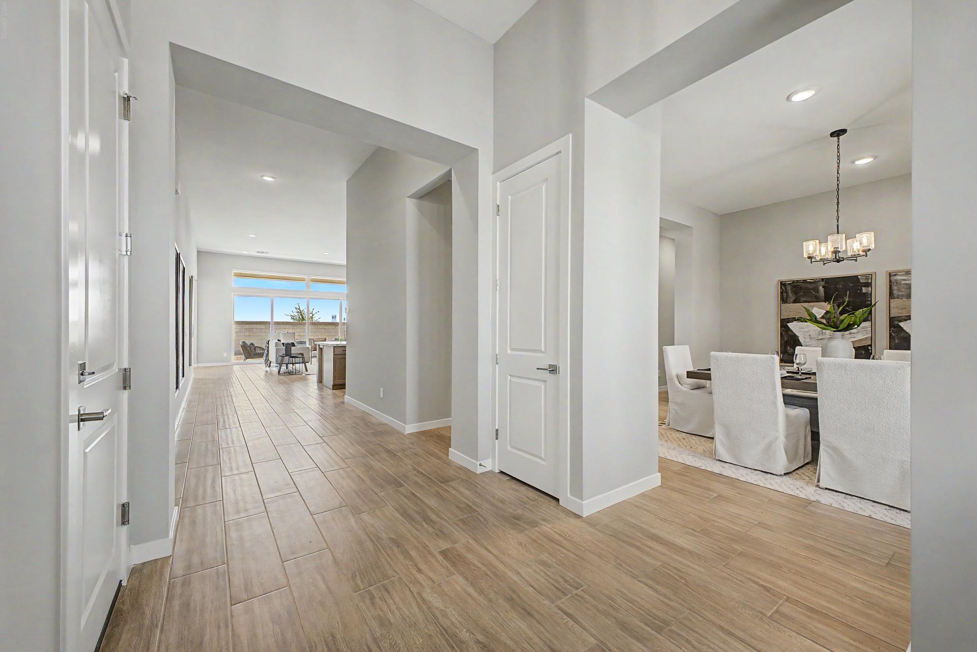 Tranquility RV Plan Foyer looking into great room