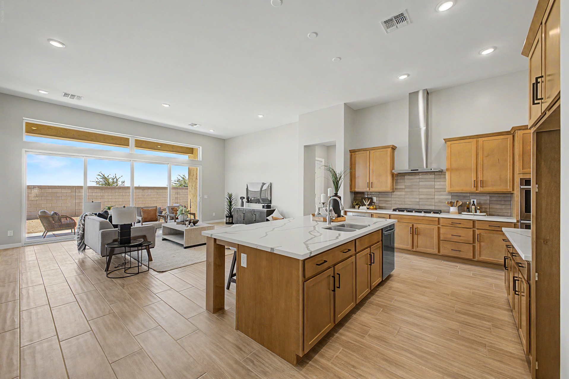 Tranquility RV Plan kitchen showing gourmet appliances