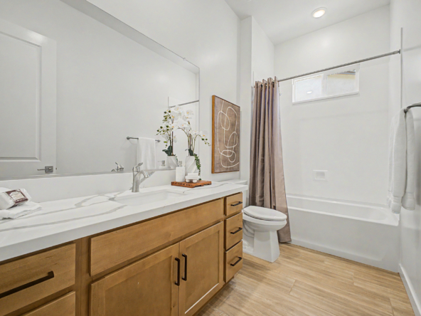 Tranquility RV Plan hall bathroom