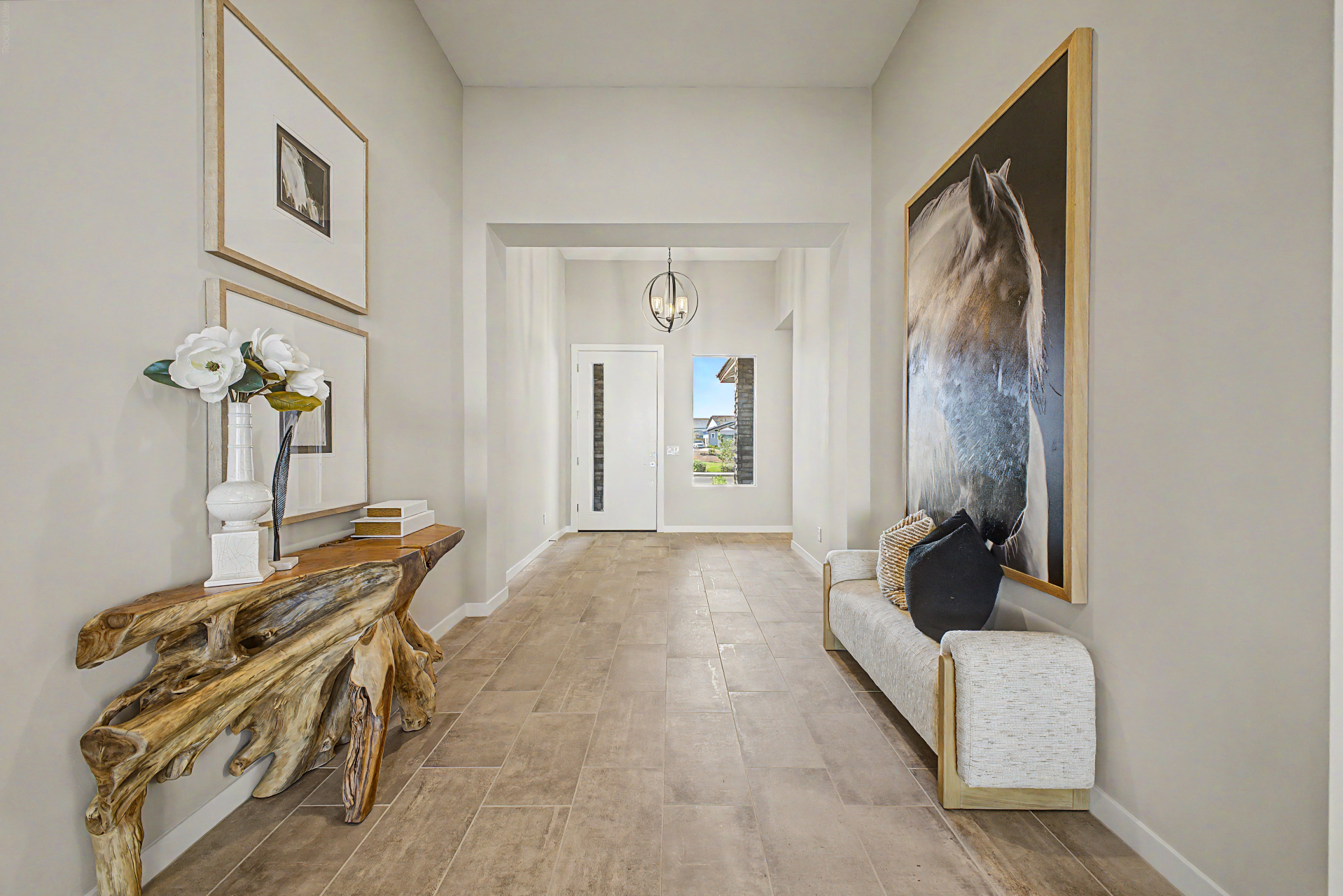 Lavish Floor Plan Entry Foyer