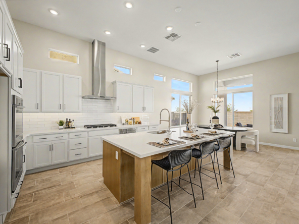 Lavish Floor Plan kitchen with over sized island