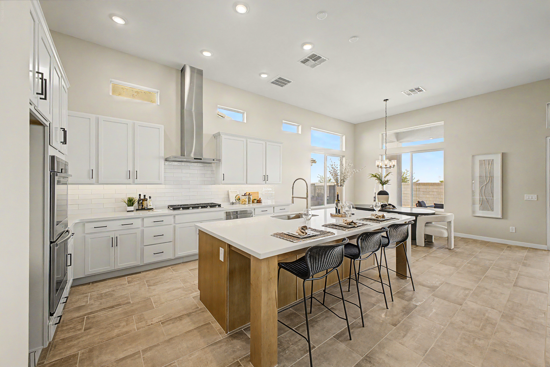 Lavish Floor Plan kitchen with over sized island