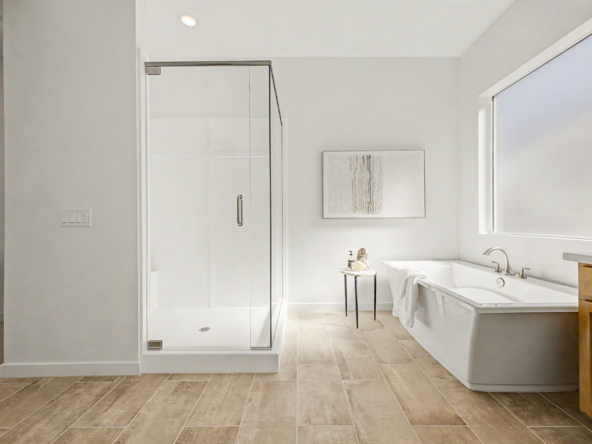 Lavish Floor Plan master walk in shower