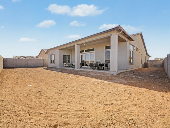 Lavish Floor Plan rear of home showing oversized covered patio