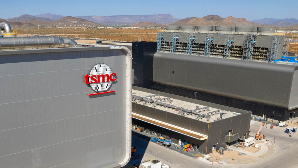 Aerial view of the TSMC plant in north phoenix