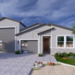 A rendering of the Modern style Ridgeline RV floor plan at La Privada in Goodyear AZ