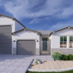 A rendering of the Sonoran style Apex RV floor plan at La Privada in Goodyear AZ