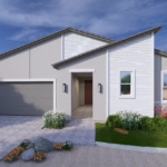 A rendering of the Modern style Monument floor plan at La Privada in Goodyear AZ
