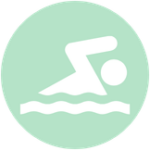 Icon of a person swimming
