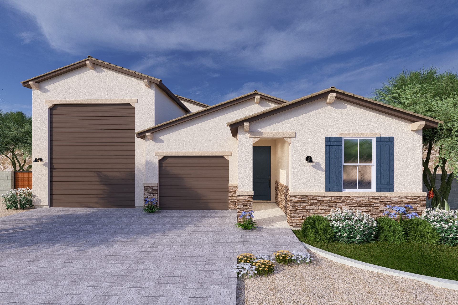 Ridgeline RV rendering with a sonoran elevation