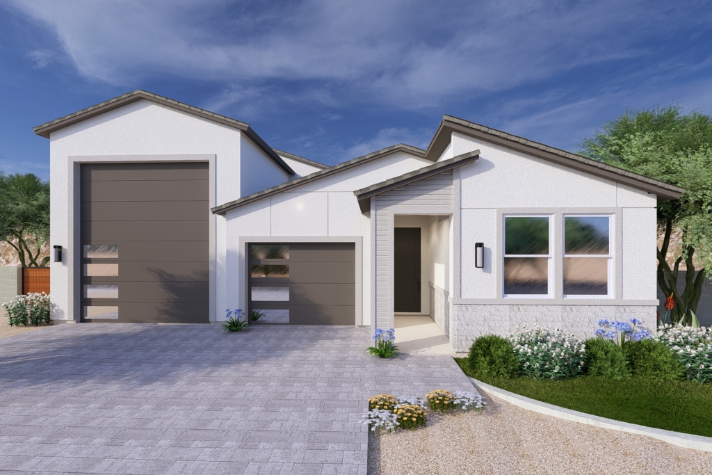 Ridgeline RV rendering with a modern elevation