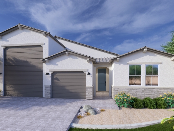 Rendering of the Apex RV floor plan, sonoran elevation