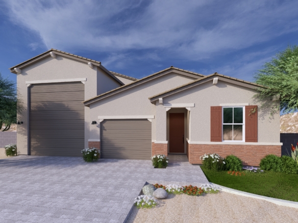 Rendering of the Capstone RV floor plan, sonoran elevation
