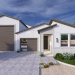 Rendering of Ridgeline floor plan, modern elevation